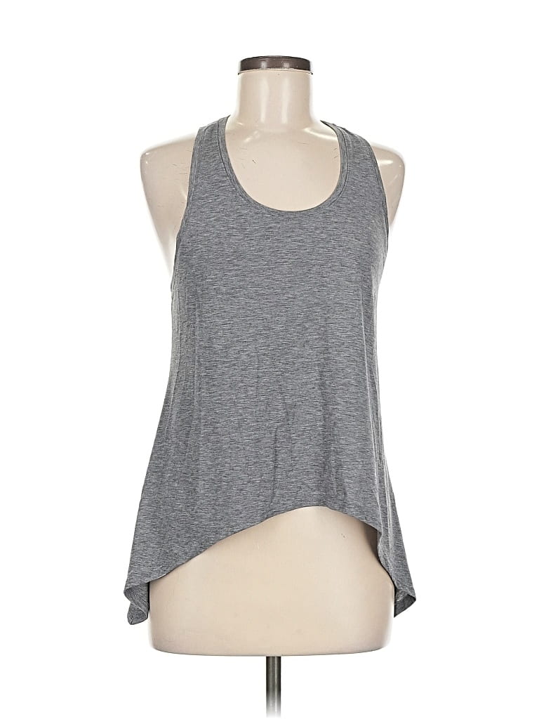 Pre-owned Gap Fit Tank Top Gray Halter Neckline Tops