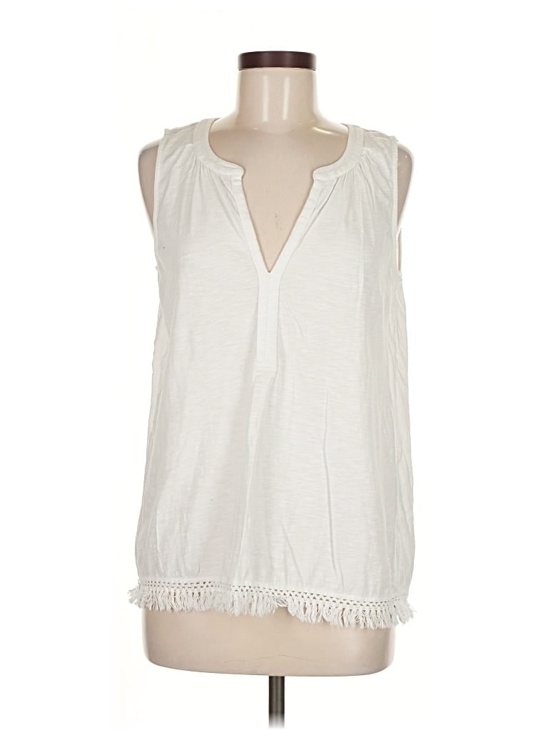 Pre-owned Lilly Pulitzer Sleeveless T-shirt In White