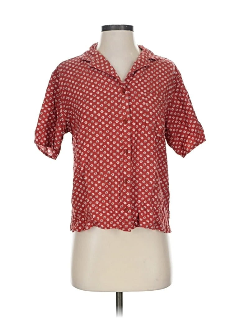 Pre-owned Vans Short Sleeve Blouse In Red