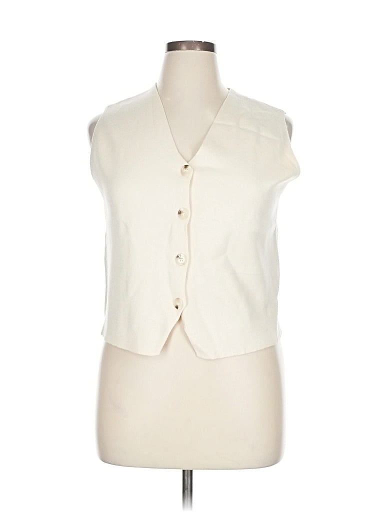Pre-owned Lillusory Vest In White