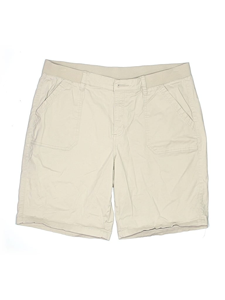 Pre-owned Karen Scott Khaki Shorts In Brown