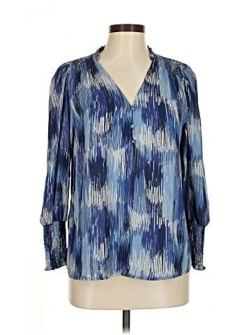 Aqua 3/4 Sleeve Blouse (view 1)