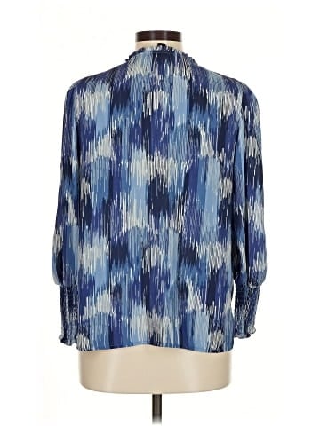 Aqua 3/4 Sleeve Blouse (view 2)