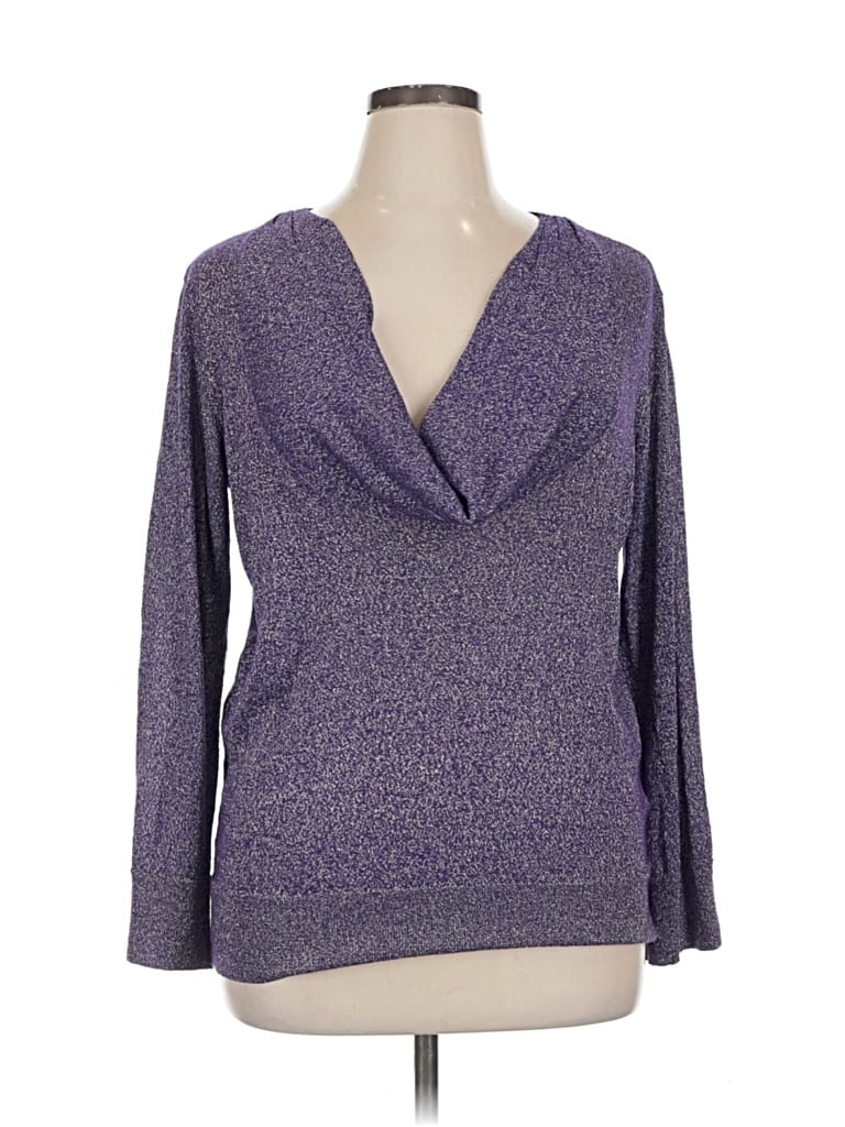 Pre-owned Dana Buchman Pullover Sweater In Purple