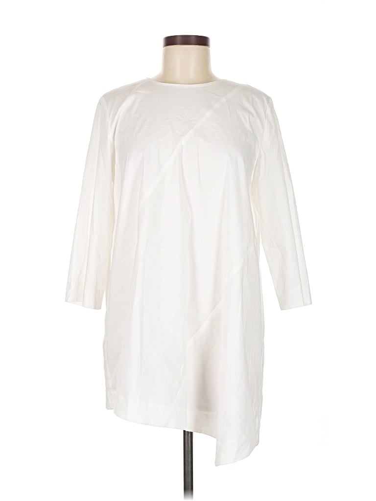 Pre-owned Jjill 3/4 Sleeve T-shirt In White