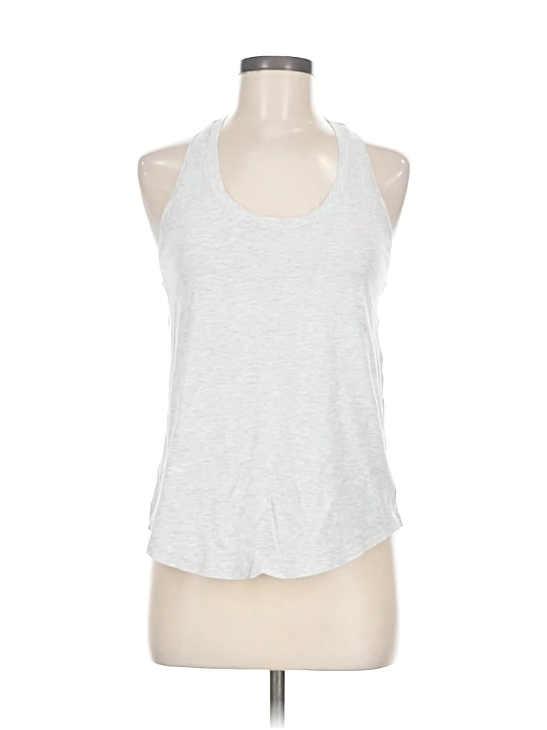 Pre-owned Lululemon Athletica Tank Top Gray Halter Neckline Tops