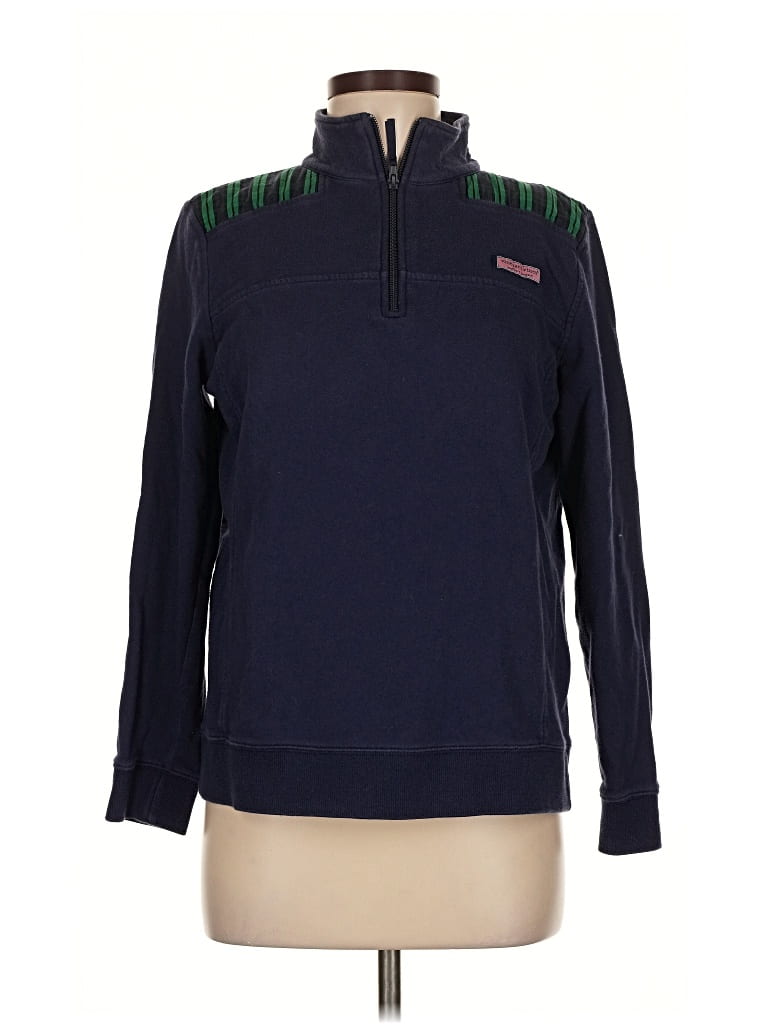 Pre-owned Vineyard Vines Pullover Sweater In Blue