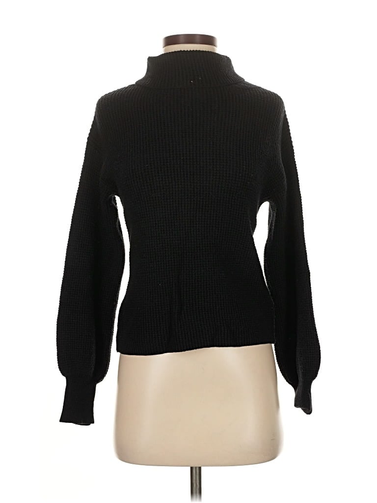 Pre-owned Francesca's Turtleneck Sweater In Black