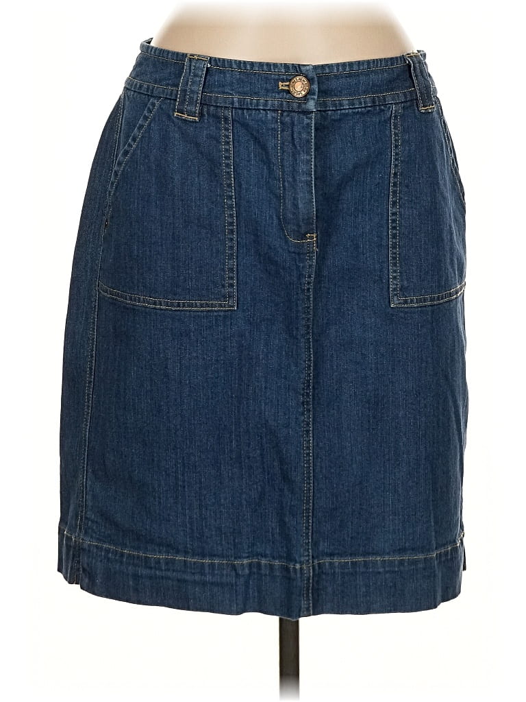 Pre-owned Jones New York Sport Denim Skirt In Blue