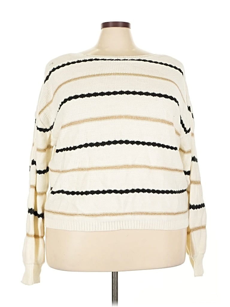 Pre-owned Mi Ami Pullover Sweater In White
