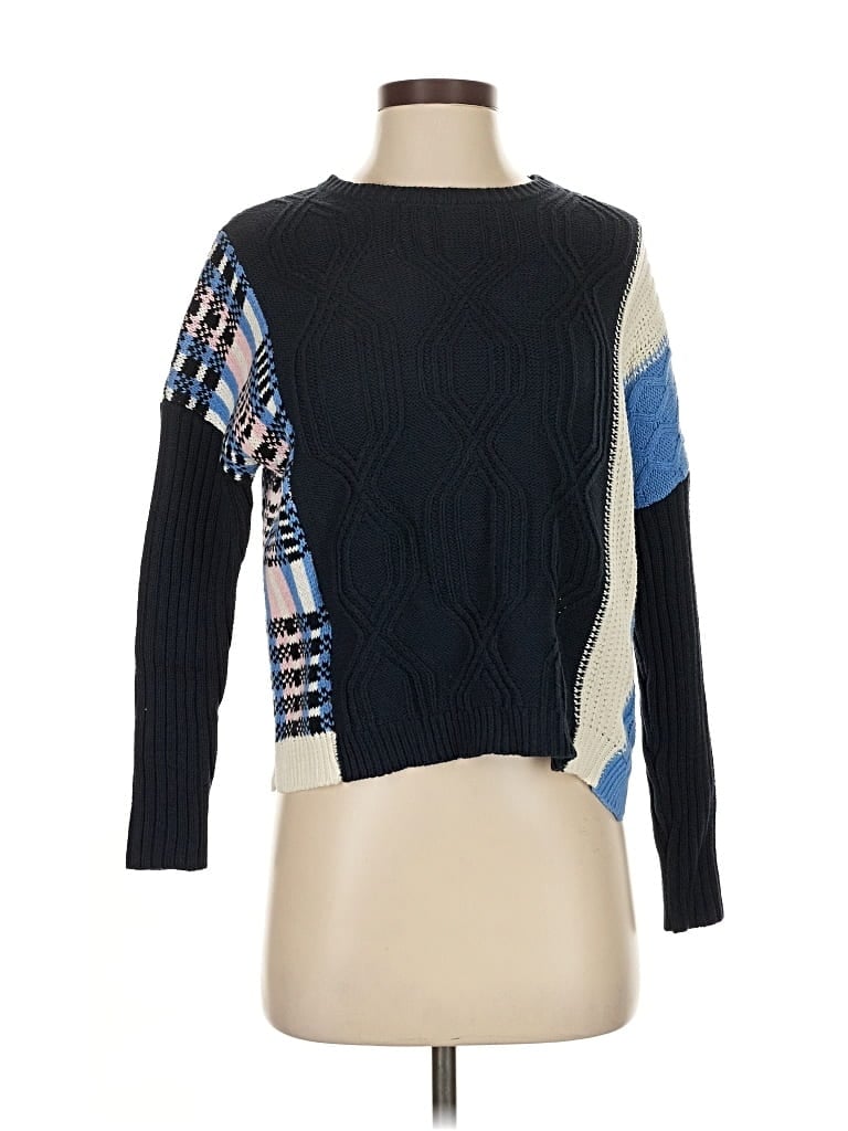 Pre-owned Audrey Parks X Francesca's Pullover Sweater In Blue