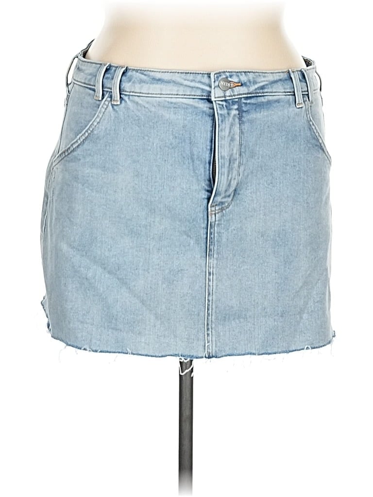 Pre-owned Nydj Denim Skirt In Blue