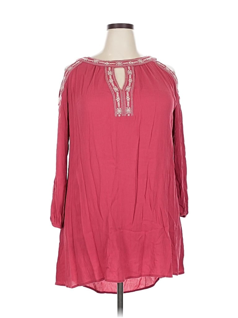 Pre-owned Knox Rose 3/4 Sleeve Blouse In Pink