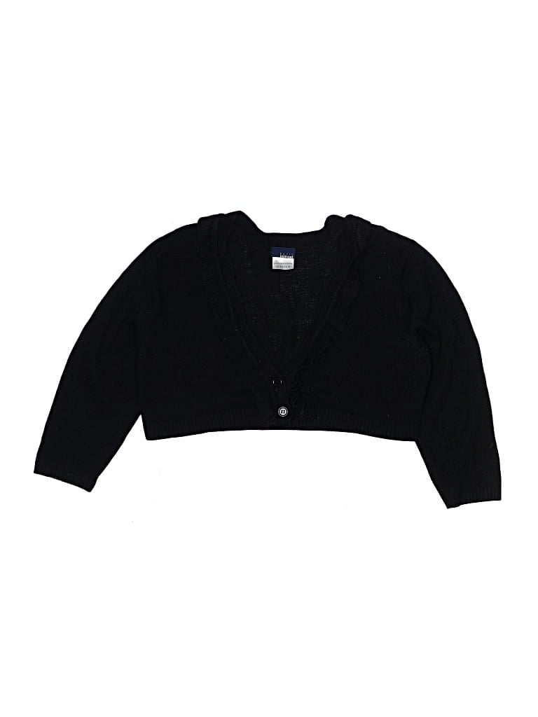 Pre-owned Basic Editions Kids' Cardigan Sweater In Black