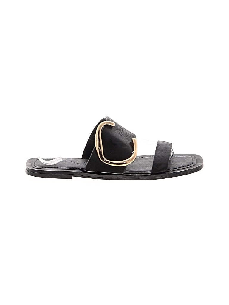 Pre-owned Mng Sandals In Black