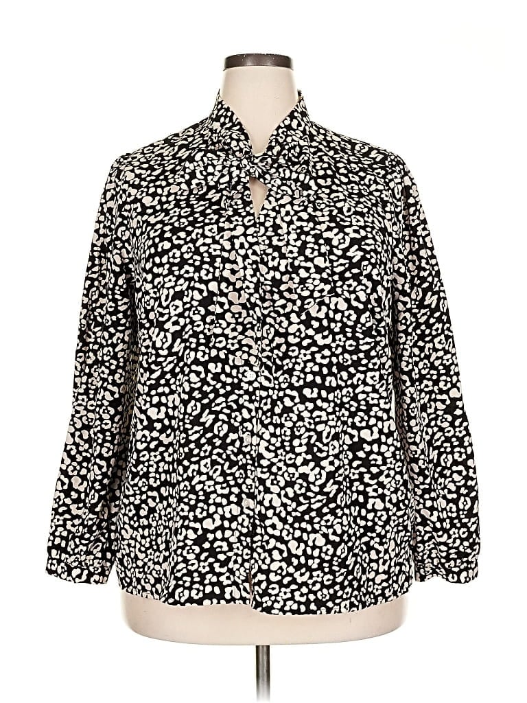 Pre-owned Unbranded Long Sleeve Blouse In Gray