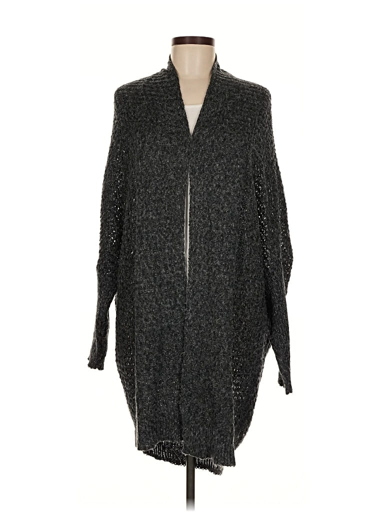 Pre-owned Hollister Cardigan Sweater In Black