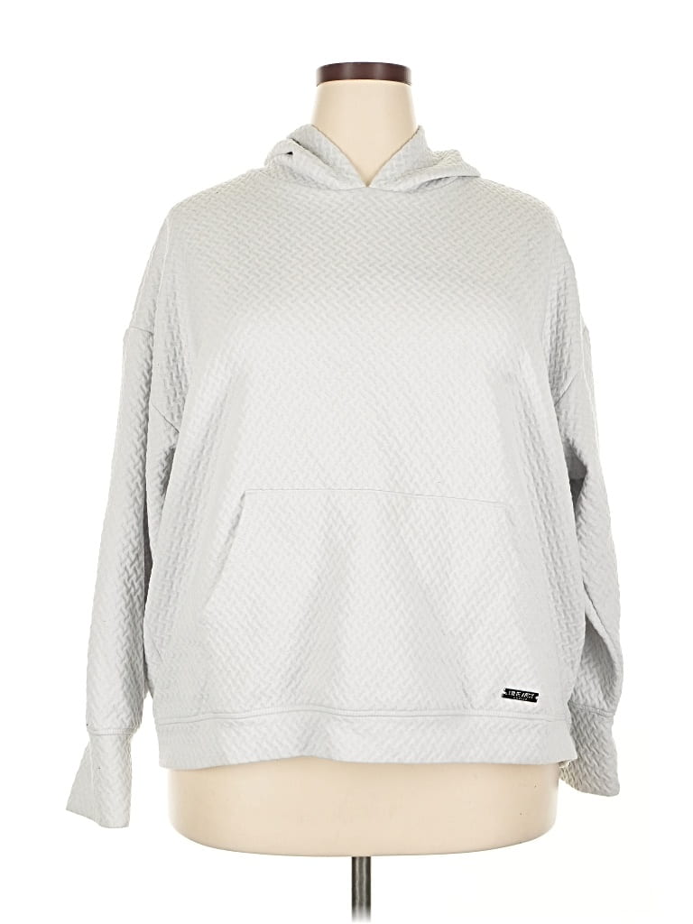 Pre-owned Nine West Pullover Hoodie In Silver