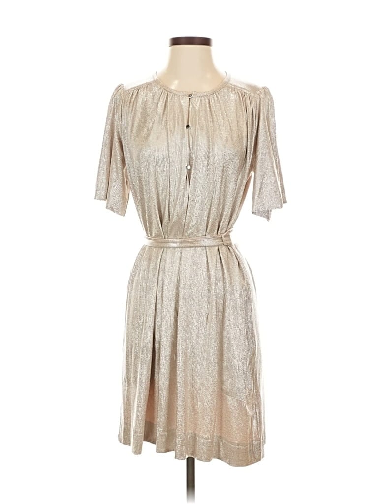 Pre-owned Sabina Musayev Cocktail Dress In Silver