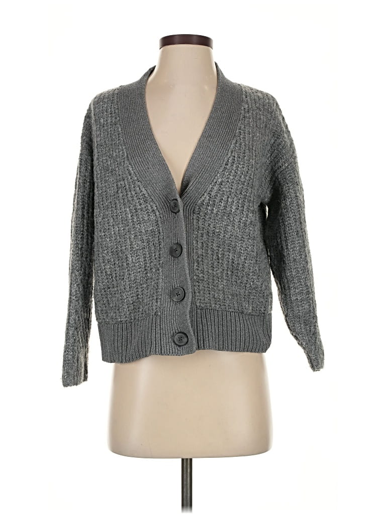 Pre-owned Old Navy Cardigan Sweater In Gray