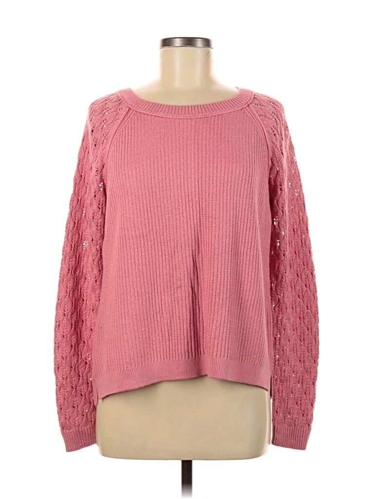 Pre-owned Ann Taylor Loft Cardigan Sweater In Pink