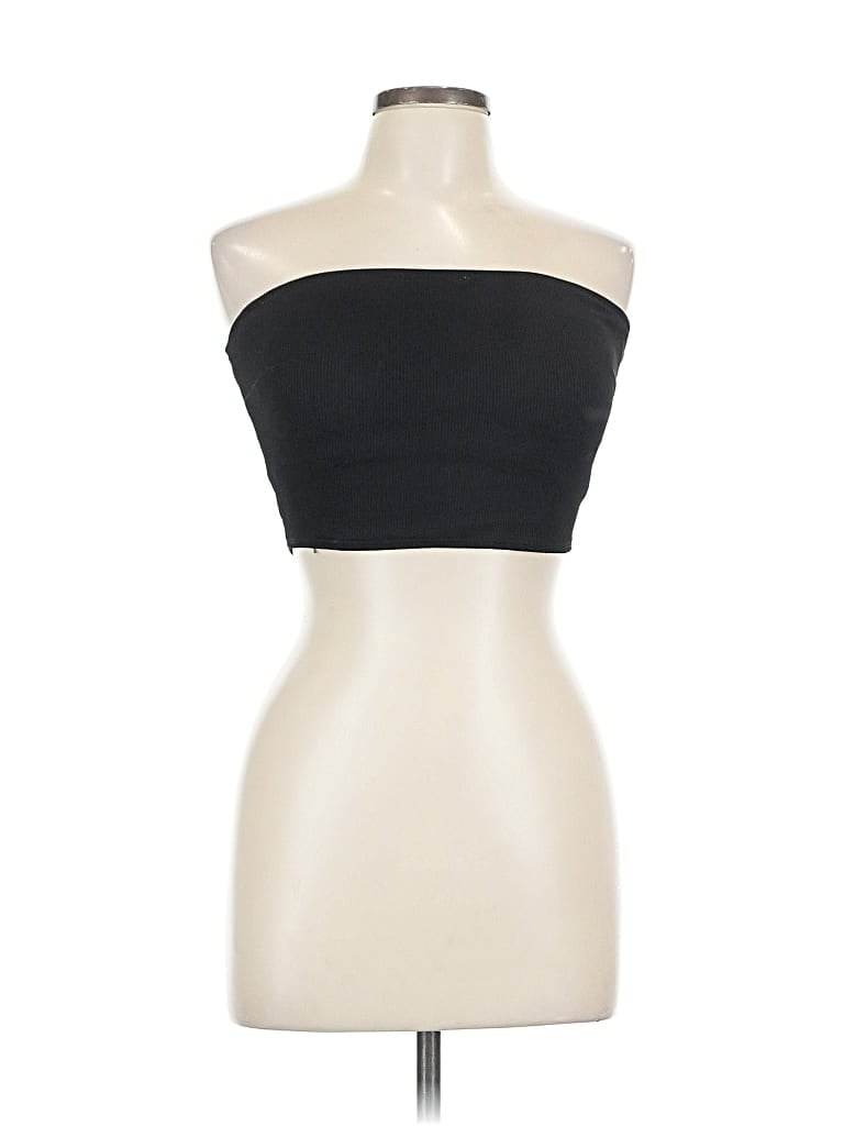 Pre-owned Aerie Tube Top Black Strapless Neckline Tops