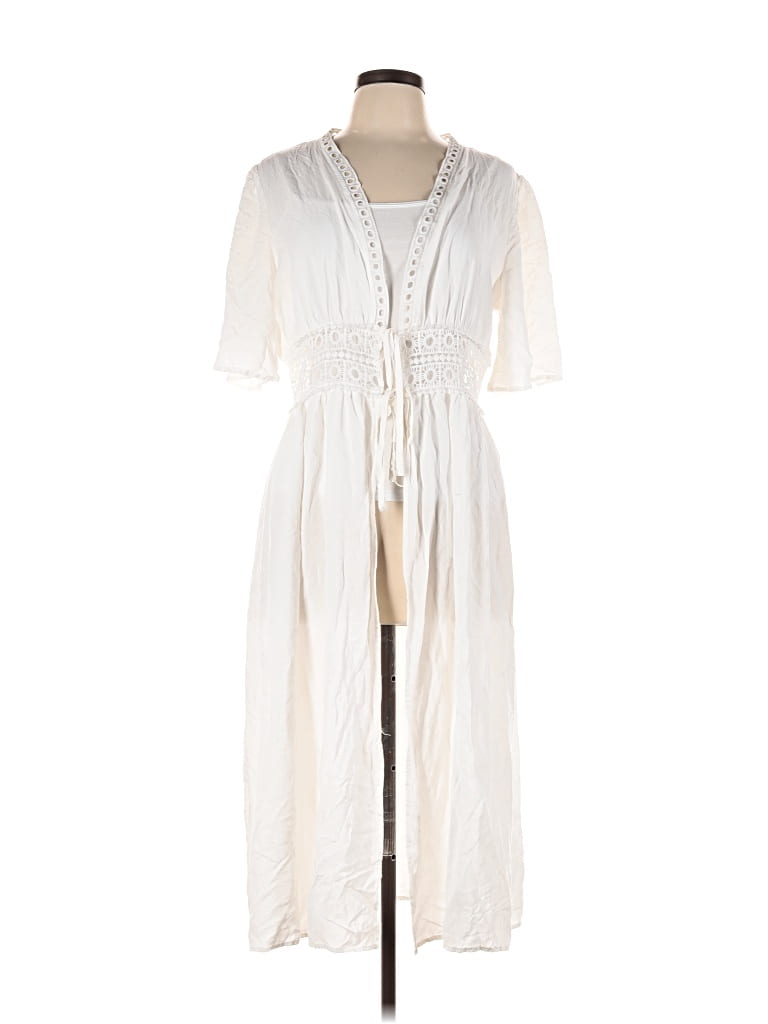Pre-owned Ekouaer Kimono In White