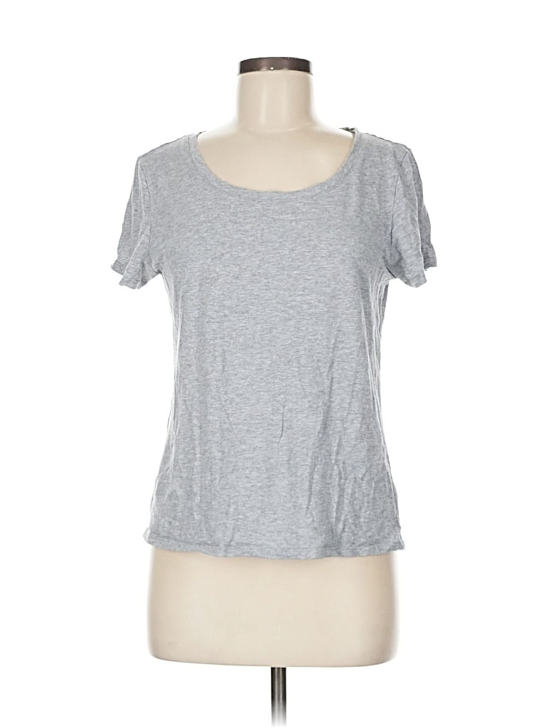 Pre-owned Quince Short Sleeve T-shirt In Gray
