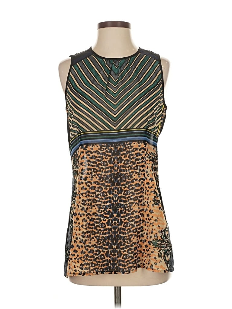 Pre-owned Cabi Sleeveless Blouse In Blue