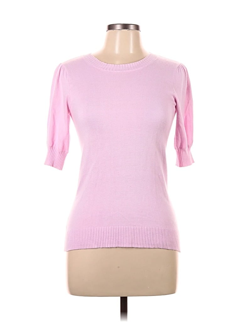 Pre-owned Ann Taylor Factory Cardigan Sweater In Pink