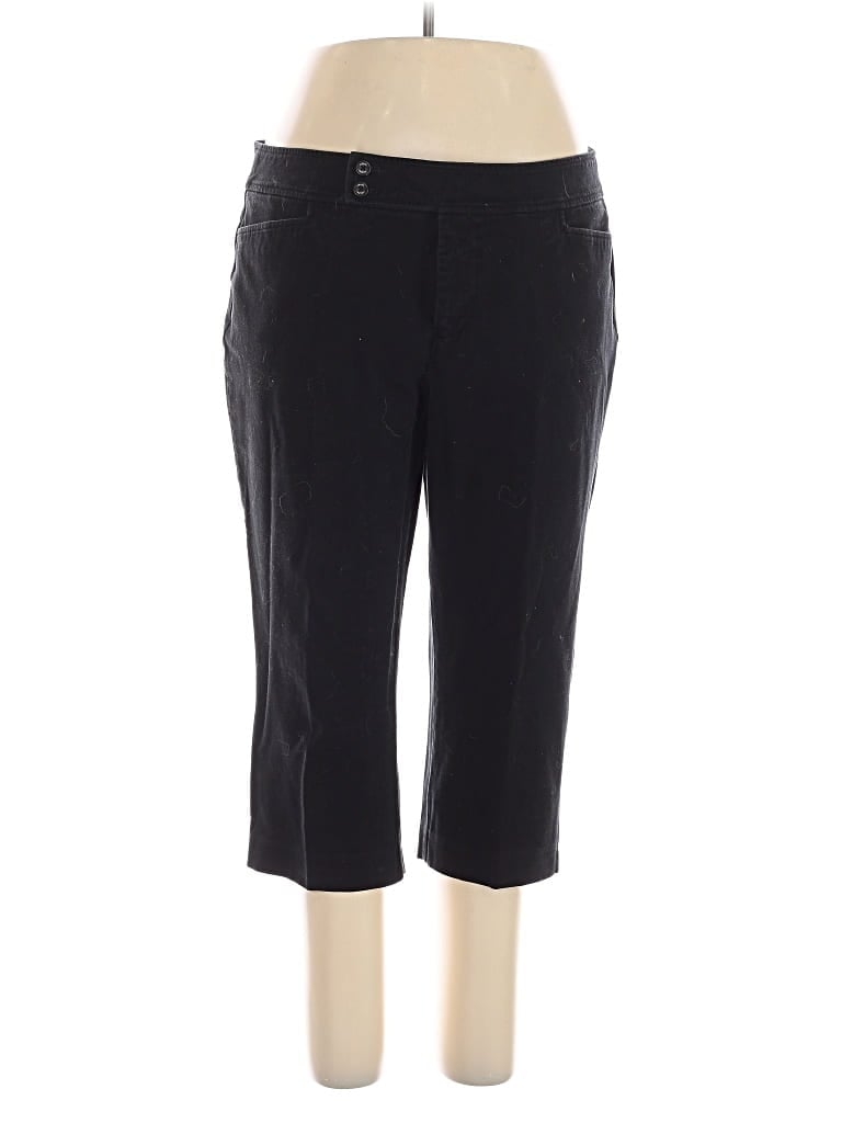 Pre-owned Chaps Casual Pants In Black