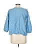 Truth NYC 100% Polyester Blue 3/4 Sleeve Blouse Size L - photo 2
