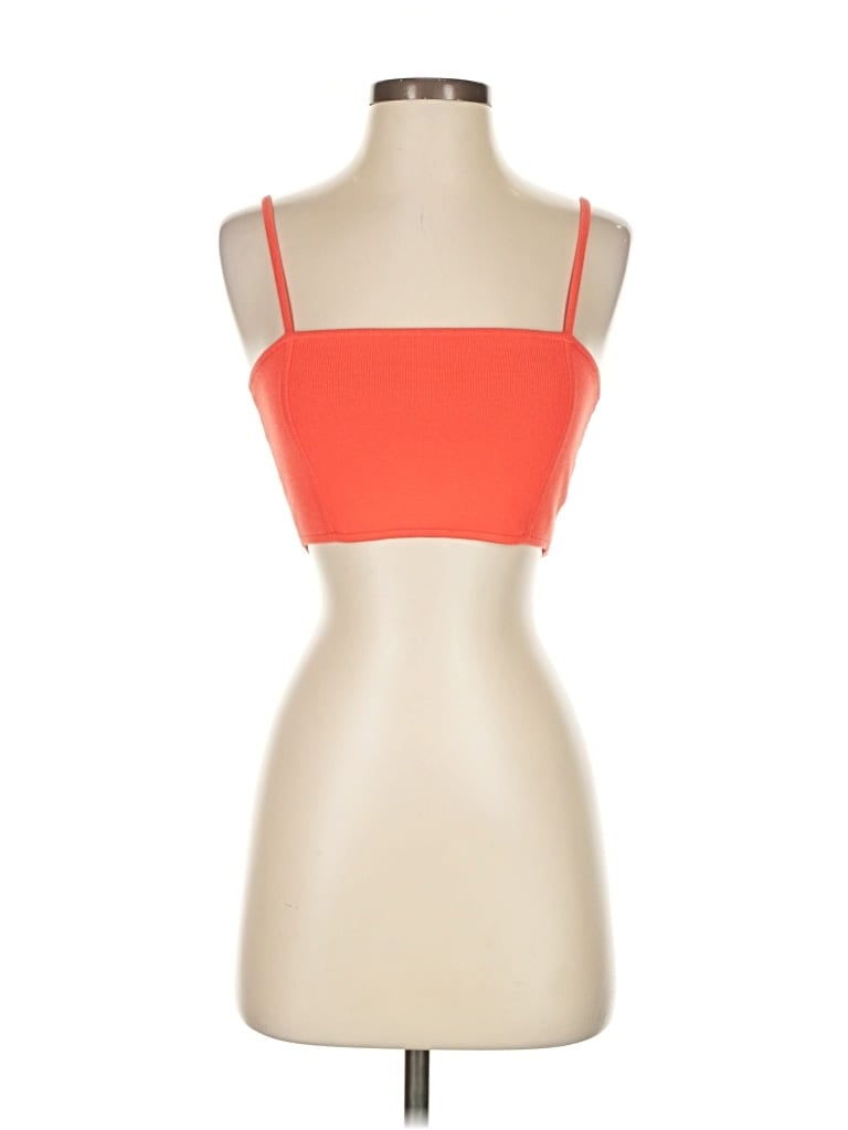 Pre-owned A.l.c Tank Top Orange Strapless Neckline Tops