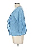 Truth NYC 100% Polyester Blue 3/4 Sleeve Blouse Size L - photo 5