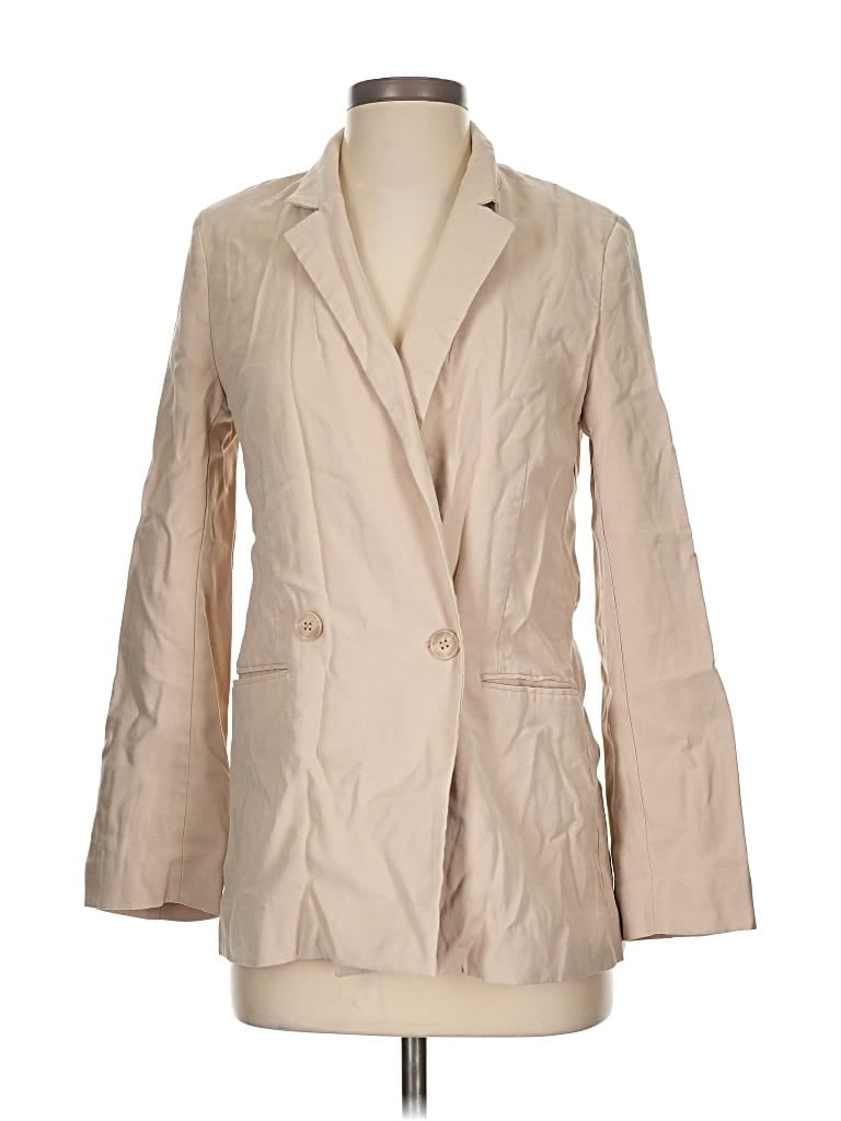 Pre-owned H&m Blazer Jacket In Brown