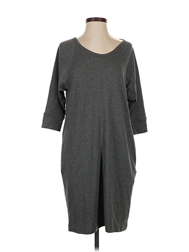 Pre-owned Peach Casual Dress In Gray