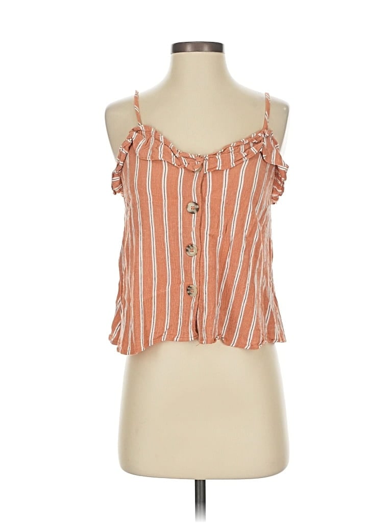 Pre-owned Universal Thread Sleeveless Blouse In Orange