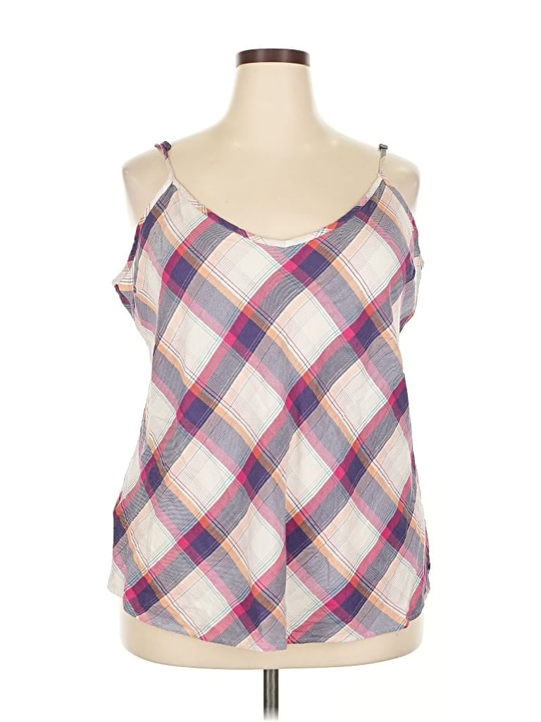 Pre-owned Eddie Bauer Sleeveless Blouse In Purple