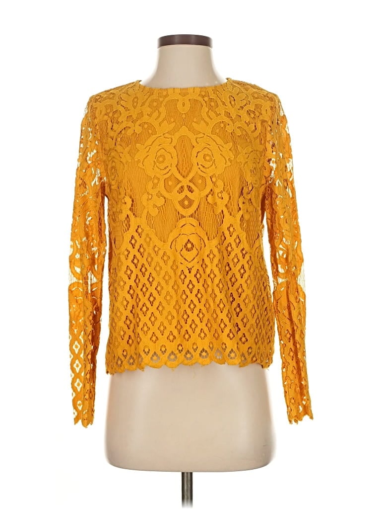 Pre-owned Moulinette Soeurs Long Sleeve Blouse In Yellow