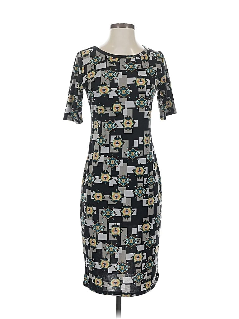 Pre-owned Lularoe Casual Dress In Black