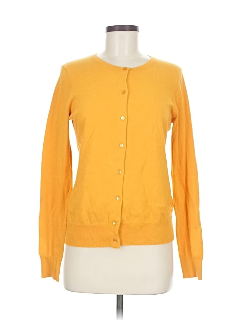 Pre-owned Ann Taylor Factory Cardigan Sweater In Orange