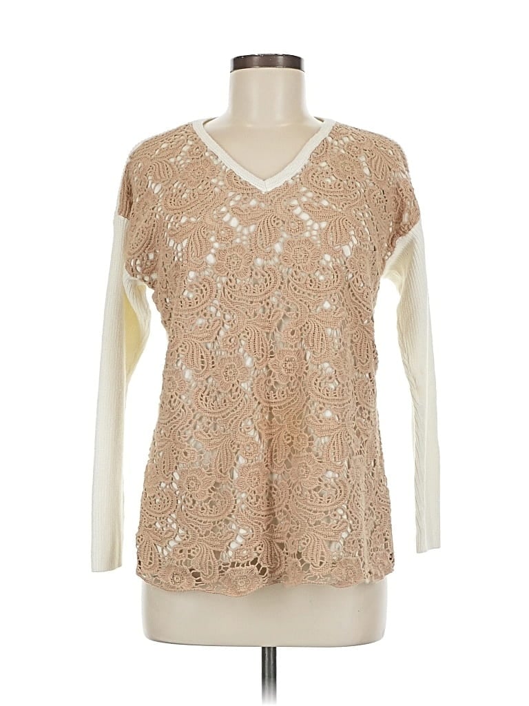 Pre-owned Chico's Pullover Sweater In Brown