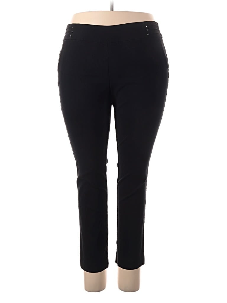Pre-owned Jm Collection Active Pants In Black