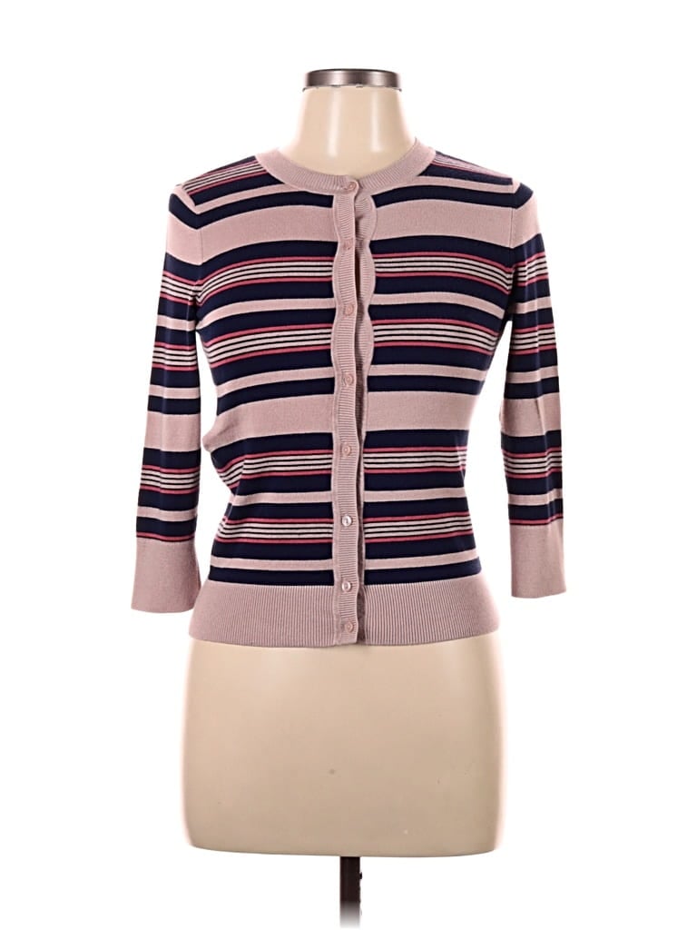 Pre-owned Halogen Cardigan Sweater In Purple