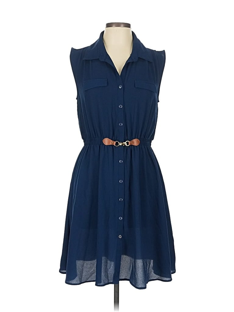 Pre-owned Ryan Michelle Casual Dress In Blue
