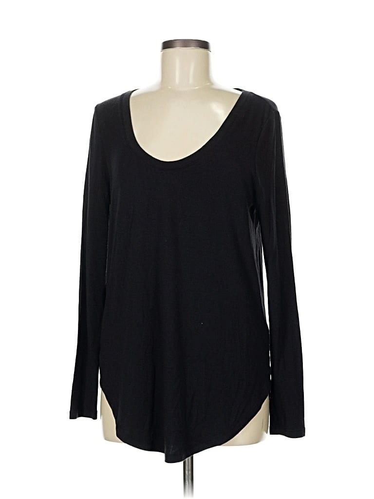 Pre-owned Athleta Long Sleeve T-shirt In Black