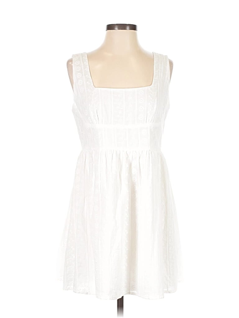Pre-owned Cider Casual Dress In White