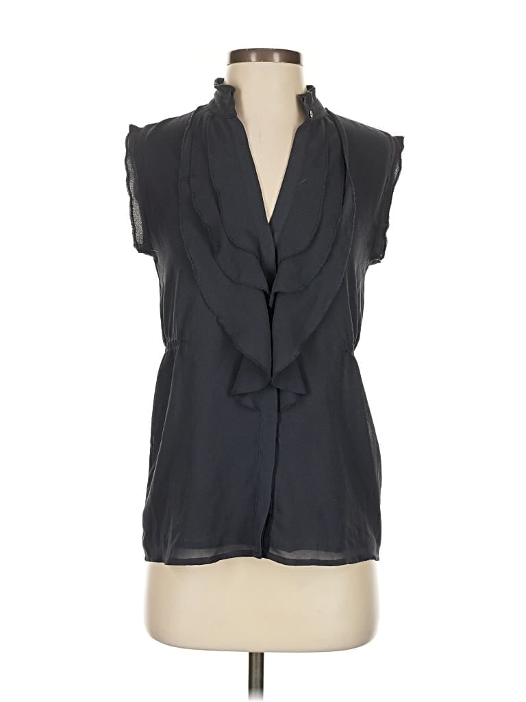 Pre-owned Calvin Klein Sleeveless Blouse In Black