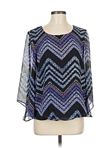 B-Design 3/4 Sleeve Blouse (view 1)