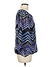B-Design 100% Polyester Blue 3/4 Sleeve Blouse Size M - photo 4